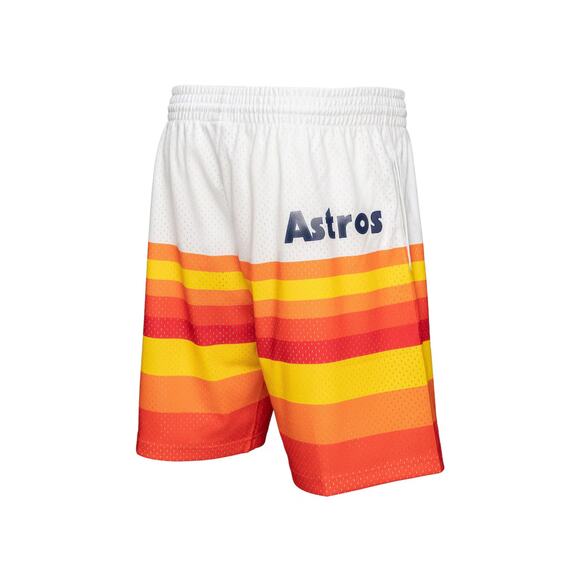 NWT! Mitchell & Ness Houston Astros Team ID Mesh Shorts - Size Large (MSRP $85) - Picture 3 of 9